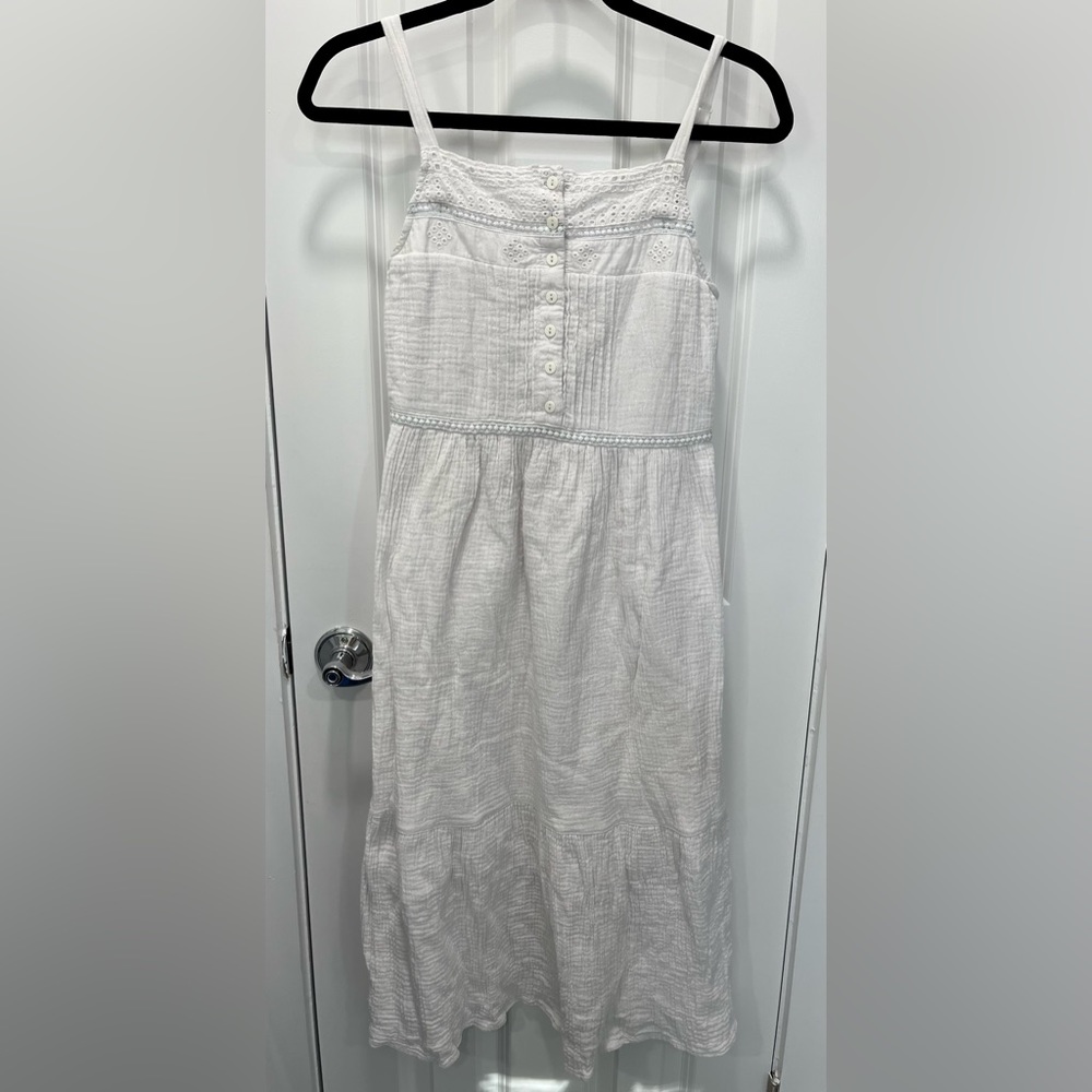 White, summer midi dress
